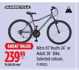 Canadian Tire Nitro XT Youth 24˝ or Adult 26˝ Bike offer