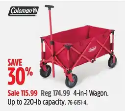 Canadian Tire Coleman 4-in-1 Wagon offer