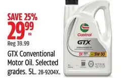 Canadian Tire GTX Conventional Motor Oil offer