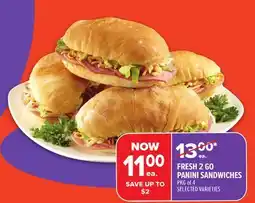 Metro FRESH 2 GO PANINI SANDWICHES offer