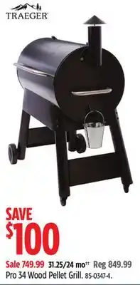 Canadian Tire Pro 34 Wood Pellet Grill offer
