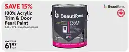 Home Hardware 100% Acrylic Trim & Door Pearl Paint offer