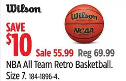 Canadian Tire NBA All Team Retro Basketball. Size 7 offer
