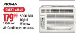 Canadian Tire 5000-BTU Digital Window 7.50/24 mo†† Air Conditioner offer