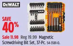 Canadian Tire DEWALT Magnetic Screwdriving Bit Set offer