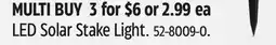 Canadian Tire LED Solar Stake Light offer