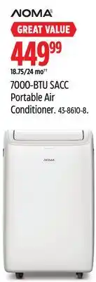 Canadian Tire Noma 7000-BTU SACC Portable Air Conditioner offer