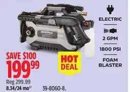 Canadian Tire Simoniz ELECTRIC, 2 GPM, 1800 PSI, FOAM BLASTER offer