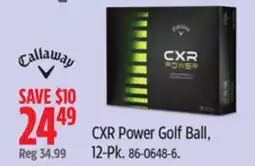 Canadian Tire Callaway CXR Power Golf Ball offer