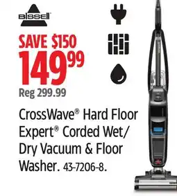 Canadian Tire CrossWave Hard Floor Expert Corded Wet/Dry Vacuum & Floor Washer offer