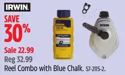 Canadian Tire IRWIN Reel Combo with Blue Chalk offer