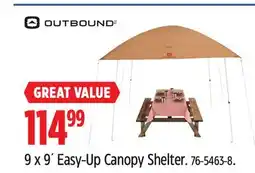 Canadian Tire 9 x 9´ Easy-Up Canopy Shelter offer