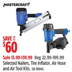 Canadian Tire Selected Nailers, Tire Inflator, Air Hose and Air Tool Kits offer