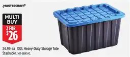 Canadian Tire Heavy-Duty Storage Tote. Stackable offer