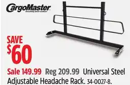 Canadian Tire Universal Steel Adjustable Headache Rack offer