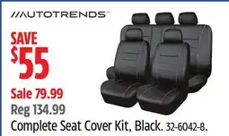 Canadian Tire Complete Seat Cover Kit, Black offer