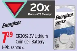 Canadian Tire CR2032 3V Lithium Coin Cell Battery, 1-Pk offer