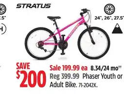 Canadian Tire Phaser Youth or Adult Bike offer