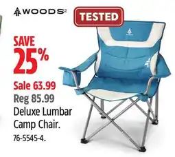 Canadian Tire Woods Deluxe Lumbar Camp Chair offer
