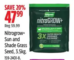 Canadian Tire Golf Green Nitrogrow+ Sun and Shade Grass Seed, 3.5kg offer