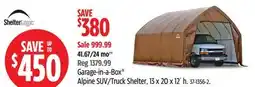 Canadian Tire SHELTER LOGIC Garage-in-a-Box Alpine SUV/Truck Shelter, 13 x 20 x 12´ h offer