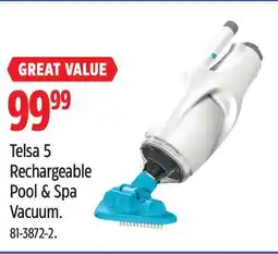 Canadian Tire Telsa 5 Rechargeable Pool & Spa Vacuum offer