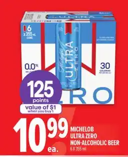 Metro MICHELOB ULTRA ZERO NON-ALCOHOLIC BEER offer