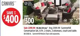 Canadian Tire Summerhill Conversation Set, 6-Pc offer