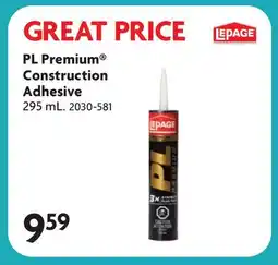 Home Hardware PL Premium Construction Adhesive offer