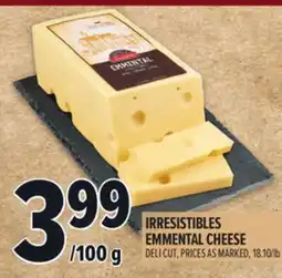 Metro IRRESISTIBLES EMMENTAL CHEESE offer