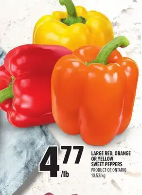 Metro LARGE RED, ORANGE OR YELLOW SWEET PEPPERS offer