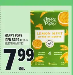 Metro HAPPY POPS ICED BARS offer