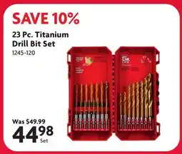 Home Hardware 23 Pc. Titanium Drill Bit Set offer