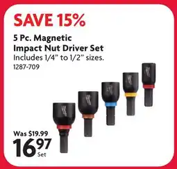 Home Hardware 5 Pc. Magnetic Impact Nut Driver Set offer