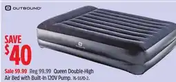 Canadian Tire Queen Double-High Air Bed with Built-In 120V Pump offer