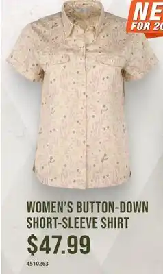 Cabela's ASCEND WOMEN'S BUTTON-DOWN SHORT-SLEEVE SHIRT offer