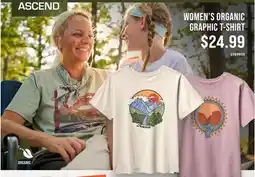 Cabela's ASCEND WOMEN'S ORGANIC GRAPHIC T-SHIRT offer