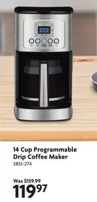 Home Hardware 14 Cup Programmable Drip Coffee Maker offer