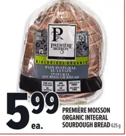 Metro PREMIÈRE MOISSON ORGANIC INTEGRAL SOURDOUGH BREAD offer