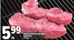Metro BONELESS PORK SIRLOIN CHOPS offer