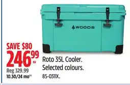 Canadian Tire Roto 35L Cooler offer