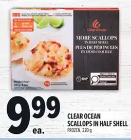 Metro CLEAR OCEAN SCALLOPS IN HALF SHELL offer