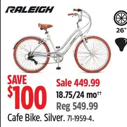 Canadian Tire Raleigh Cafe Bike offer