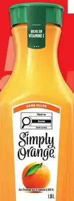 Metro SIMPLY APPLE OR ORANGE JUICE offer