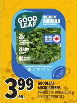 Metro GOODLEAF MICROGREENS offer