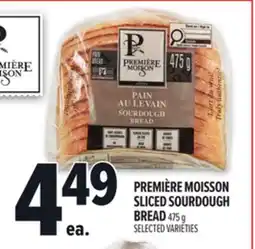Metro PREMIÈRE MOISSON SLICED SOURDOUGH BREAD offer