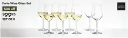 Linen Chest Forte Wine Glass Set offer