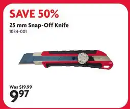 Home Hardware 25 mm Snap-Off Knife offer