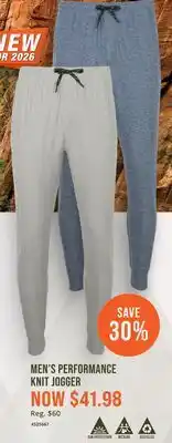 Cabela's MEN'S PERFORMANCE KNIT JOGGER offer