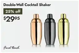 Linen Chest Double-Wall Cocktail Shaker offer